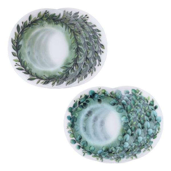 Motiv-Windradfolien, Kränze 1, Ø 20cm, 500µ, 2 Designs, 8 Stück