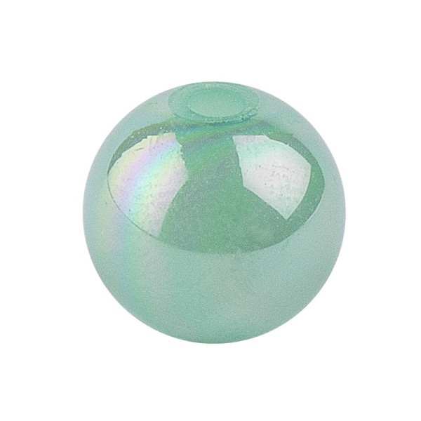 Perlen, irisierend, Ø 10mm, grün-irisierend, 50 Stk.