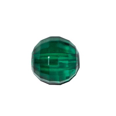 Facetten-Perlen, transparent, Ø6mm, 100 Stück, dunkelgrün