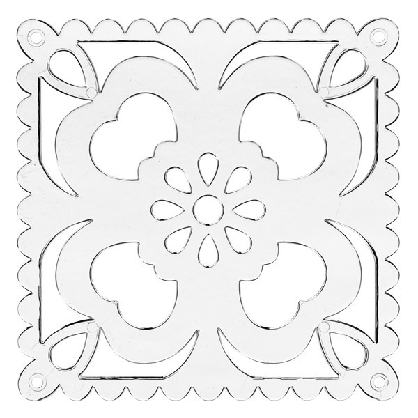 Acryl-Untersetzer, Zierdeckchen, Quadrat