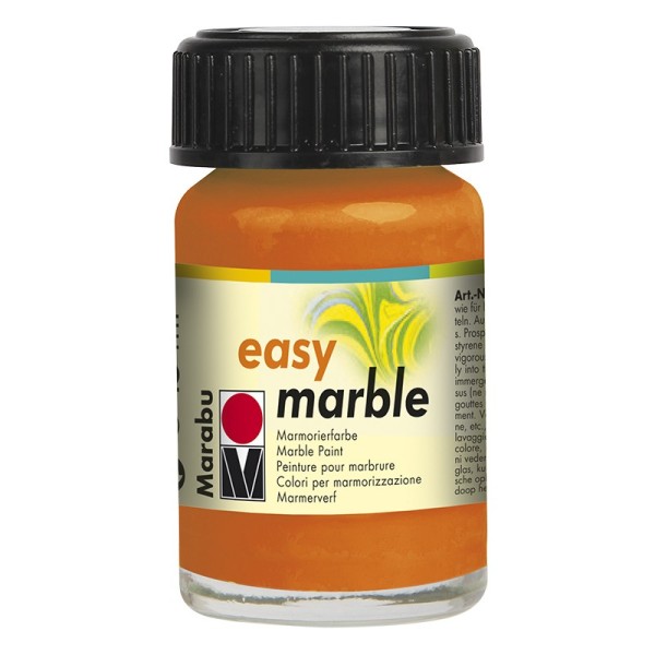 Marmorierfarbe, Marabu easy marble, 15 ml, orange