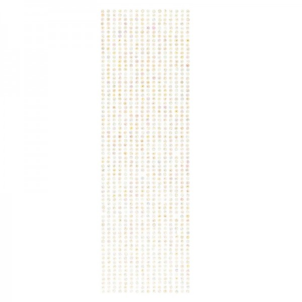 Schmuckstein-Bordüren, selbstklebend, facettiert, irisierend, Ø4mm, 29cm, 16 Stück, hellgrün