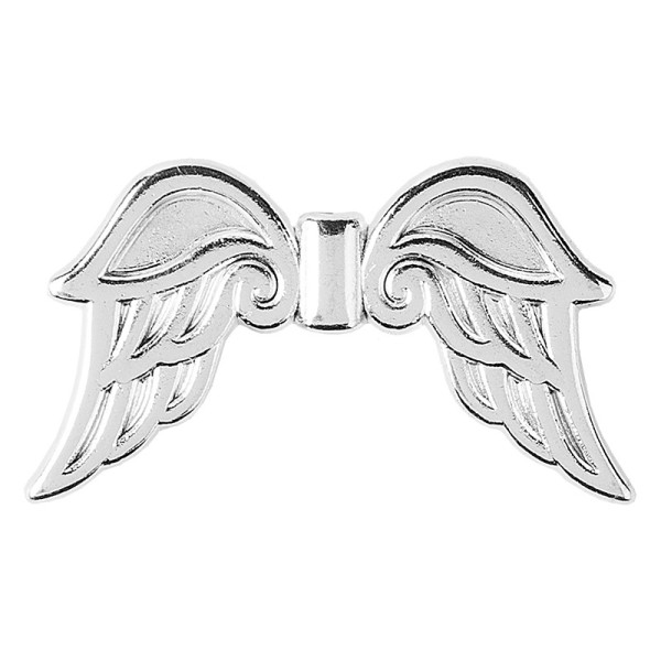 Engelsflügel, Design 3, 3,7cm, silber, 10 Stück