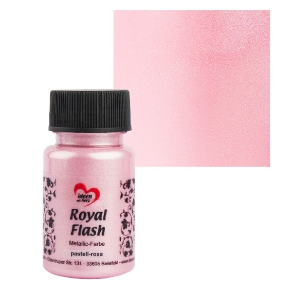 Metallic-Farbe "Royal Flash", pastell-rosa, 50ml