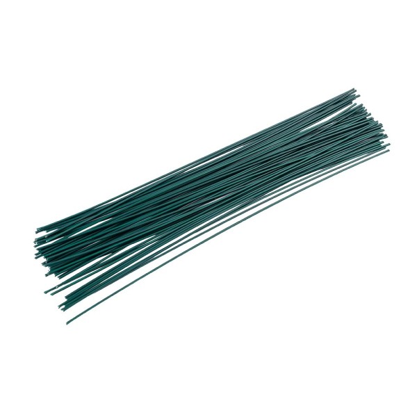 Blumendrähte, 30cm lang, Ø2mm, grün, 50 Stück