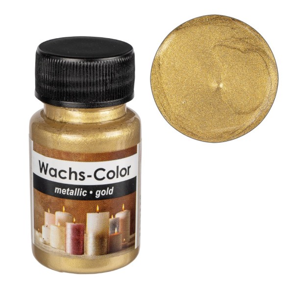 Wachs-Color, metallic, gold, 50ml