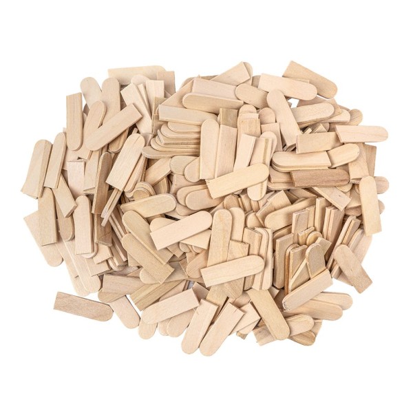 Holzstäbchen, Schindel, 3cm lang, 0,9cm breit, natur, 300 Stück