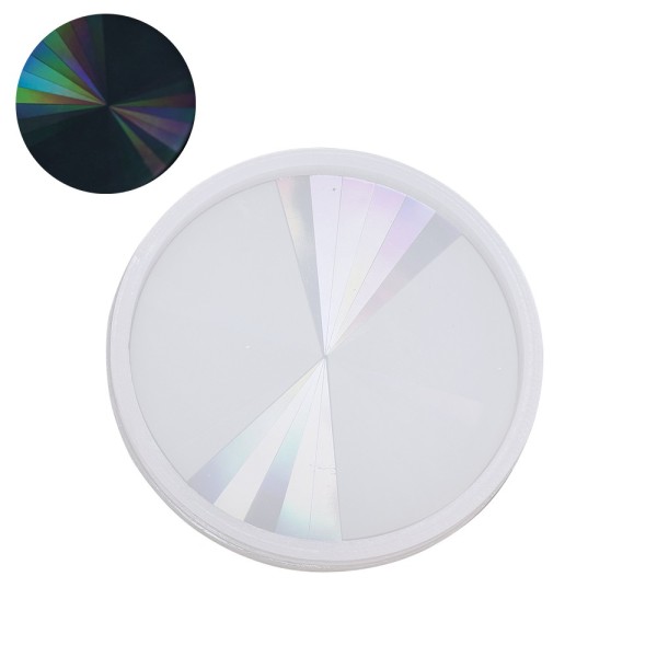 Silikonform, Holografie-Effekt, Kreis, Ø9,5cm, 1cm hoch, lebensmittelecht