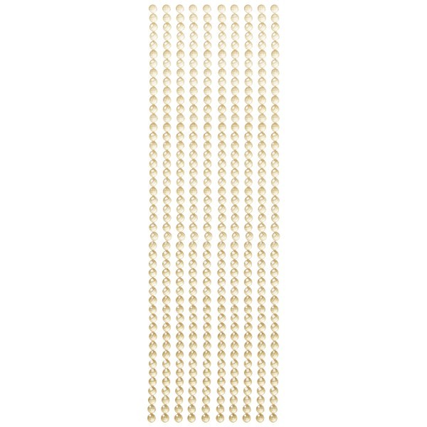 Kristall-Bordüren, selbstklebend, Ø6mm, gold
