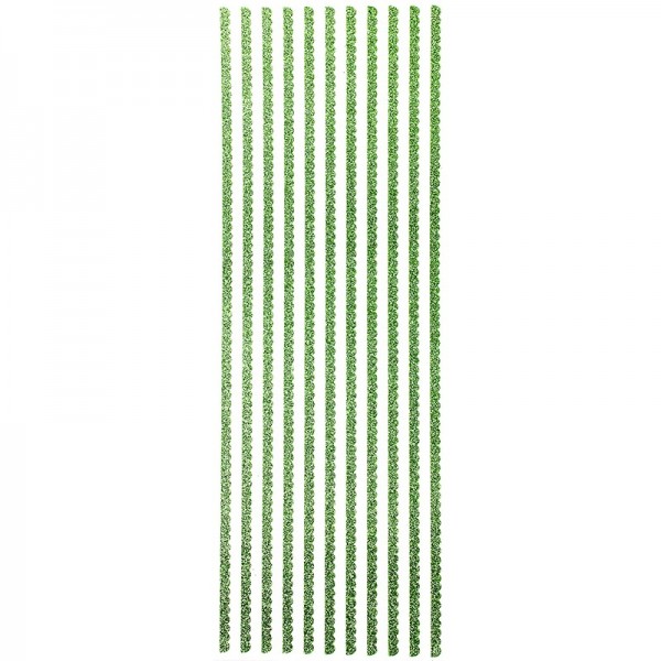 Glitzer-Bordüren, Anna, selbstklebend, 10cm x 30cm, lindgrün