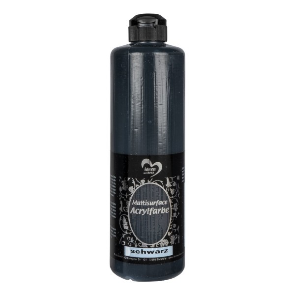 Acrylfarbe "Multisurface", schwarz, 500ml