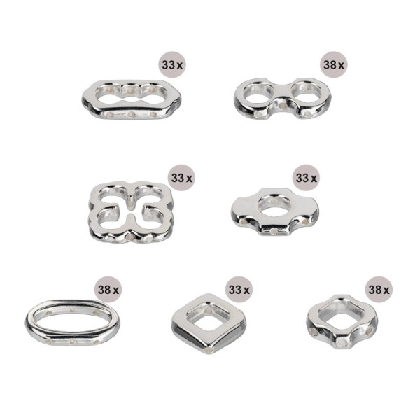 Glückstreffer-Set, Perlenrahmen, verschiedene Designs, 7 Beutel