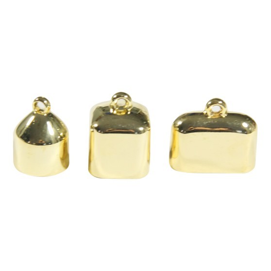 Schal-Endkappen, goldfarben, 6 Stück