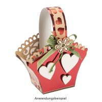 Ideen Mit Herz Stanzschablone Geschenktasche - Kreativ Basteln