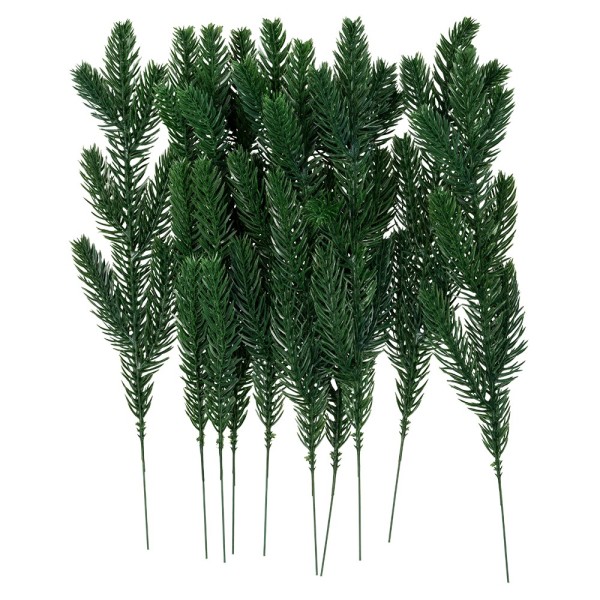 Deko-Floristik, Kiefernzweige, 30cm lang, grün, 10 Stück