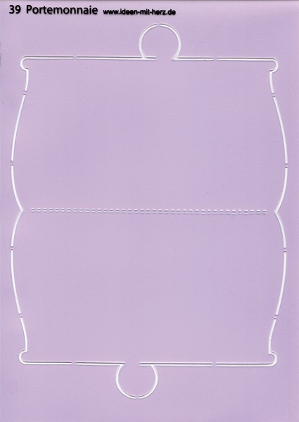 Design-Schablone Nr. 39 "Portemonnaie", DIN A4