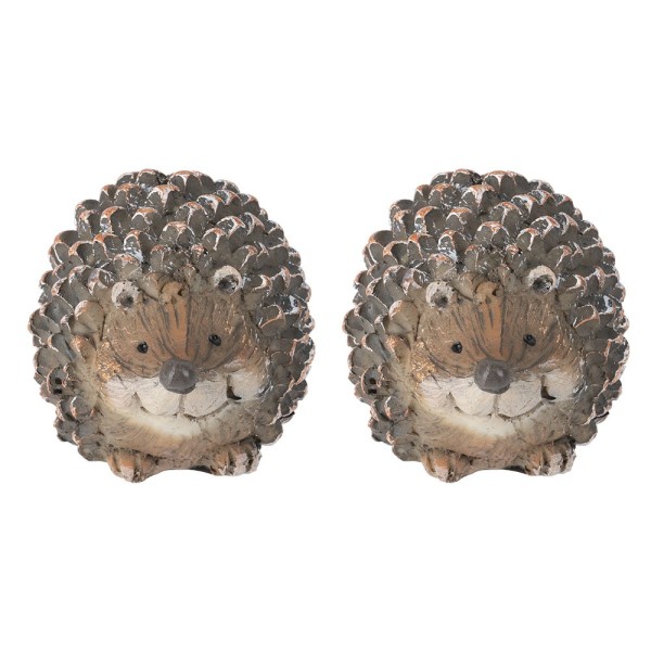 Deko-Igel, 7,5cm hoch, 6cm breit, 5,5cm tief, 2 Stück