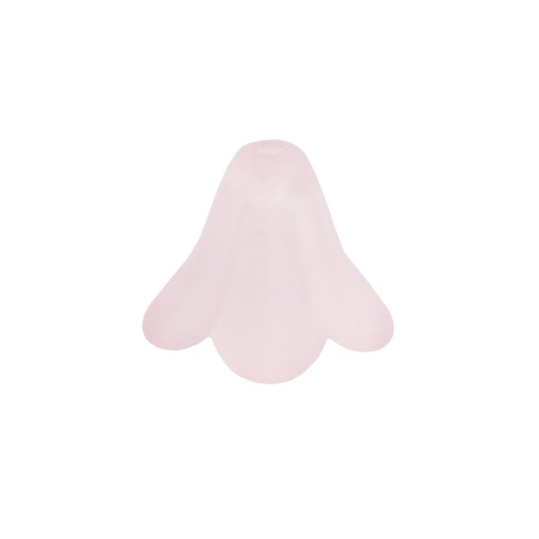 Blütenkelche, gefrostet, 1cm x 1,4cm, rosa, 20 Stück