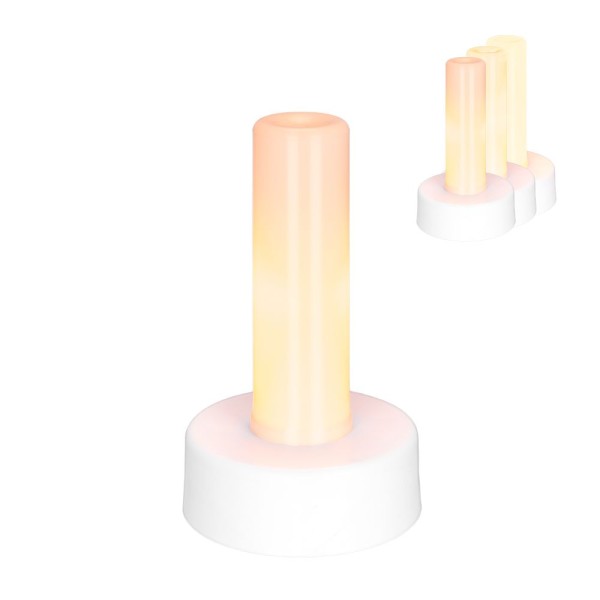 LED-Säule, mit Flammeneffekt, 13cm hoch, inkl. Timer