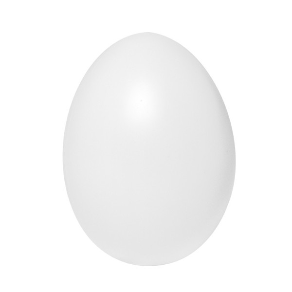 Kunststoff-Eier mit Loch, 6cm hoch, Ø 4,5cm, weiß, 100 Stück