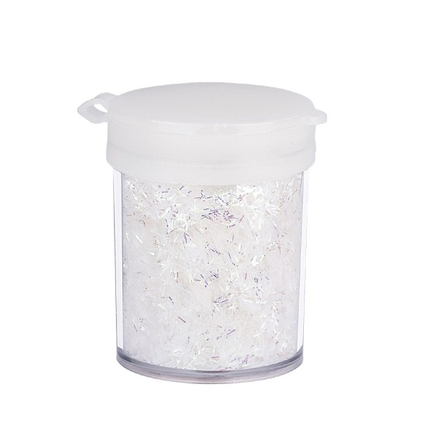 Stäbchen-Glimmer, 12g, weiß-irisierend