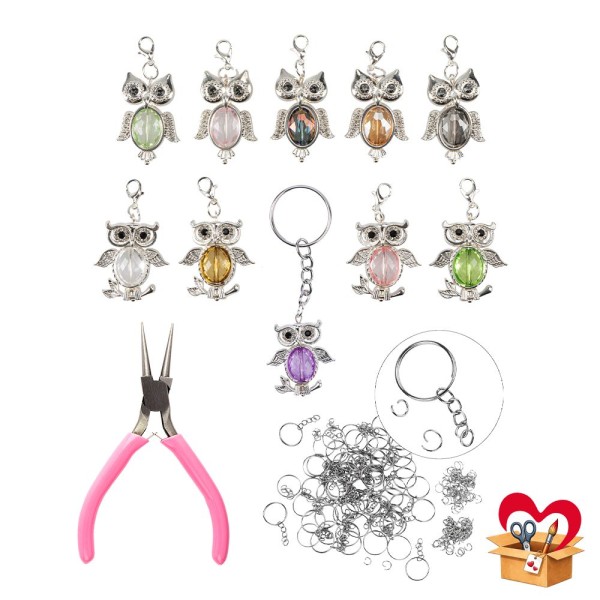 BastelBox - Schmuck-Eulen-Anhänger