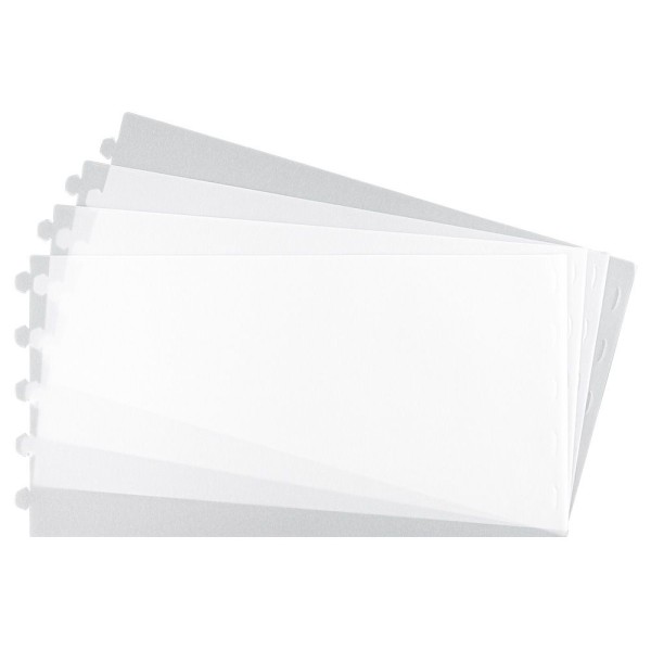 Lampenfolien, zum Zusammenstecken, 32,8cm x 16cm, 300µ transparent-matt, 4 Stück