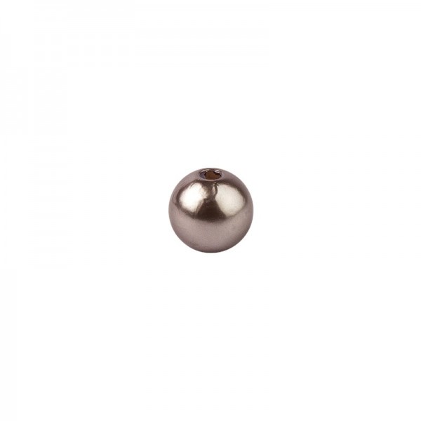 Perlen, Perlmutt, Ø 10mm, taupe, 50 Stück