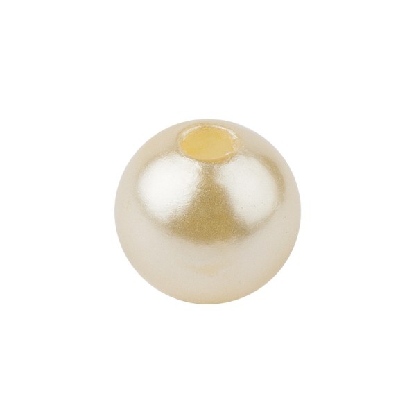 Perlmutt-Perlen, Ø1 cm, 50 Stück, champagner