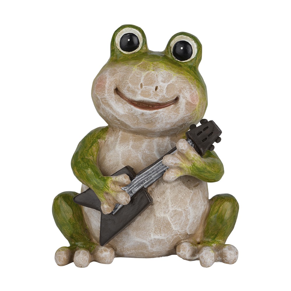 | breit Deko- Deko- Deko-Frosch Gitarre, mit | | hoch, 11cm Deko-Figuren Geschenkartikel Figuren 13,5cm mit & | Ideen Herz