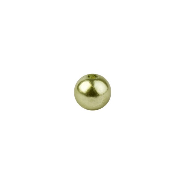 Perlen, Perlmutt, Ø 10mm, hellgrün, 50 Stück