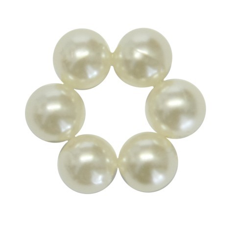 Perlenringe, perlmuttfarben, Ø1,5 cm, 20er Set