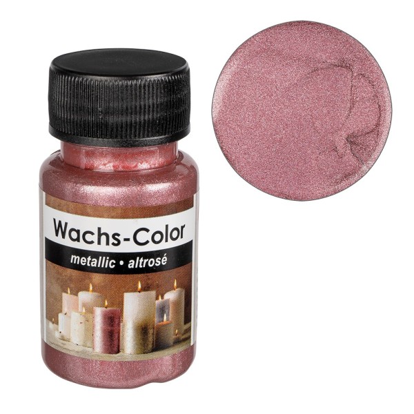 Wachs-Color, metallic, altrosé, 50ml