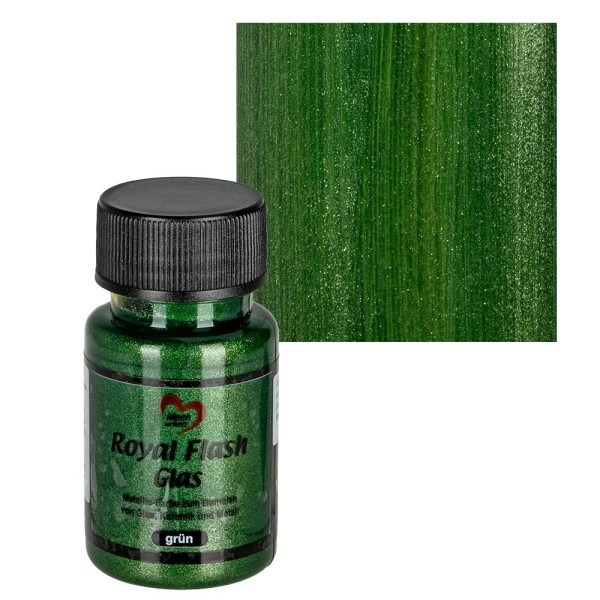 Royal Flash Glas, grün, 50ml