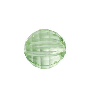 Facetten-Perlen, transparent, Ø8mm, 100 Stück, hellgrün