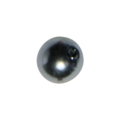 Perle, Ø 0,6cm, 50 Stück, silbergrau