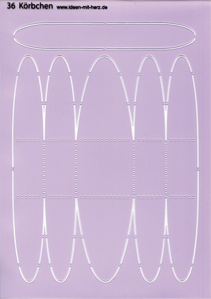 Design-Schablone Nr. 36 "Körbchen", DIN A4