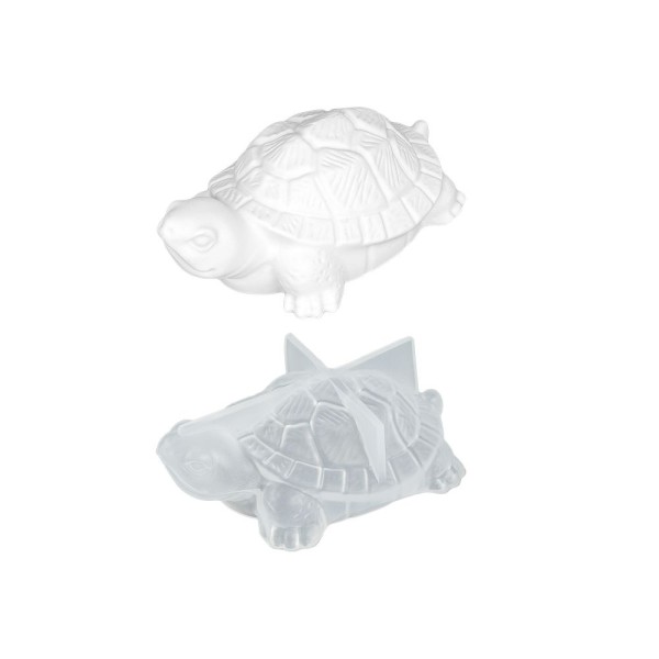Silikonform, Schildkröte 2, 7,2cm x 4,2cm x 2,7cm, transluzent, lebensmittelecht