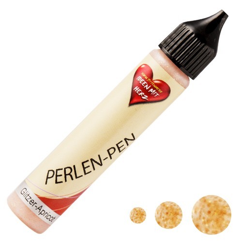 Perlen-Pen, 25ml, Glitzer, apricot