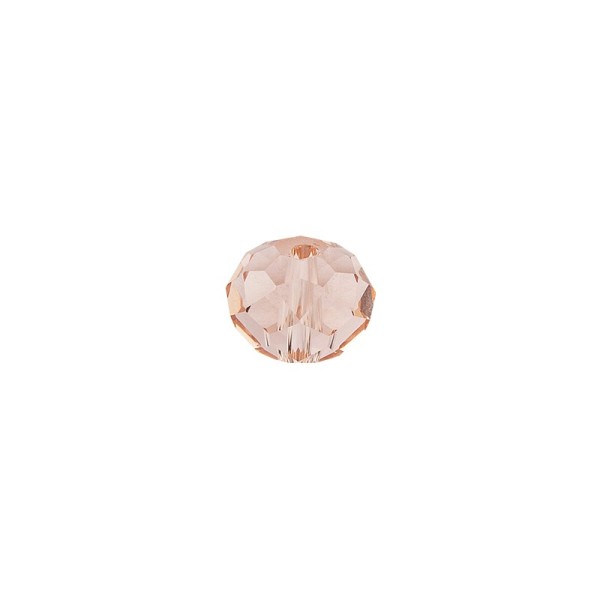 Perlen, Rondelle, facettiert, 0,8cm x 0,6cm, rosé, 20 Stück