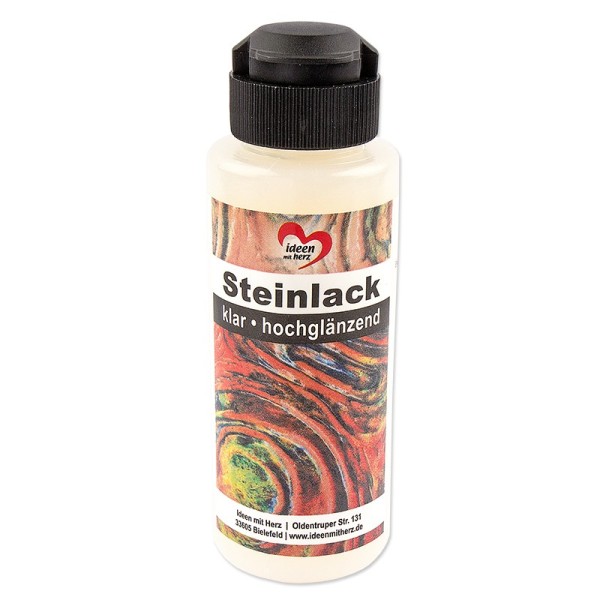 Steinlack, klar, hochglänzend, 120ml