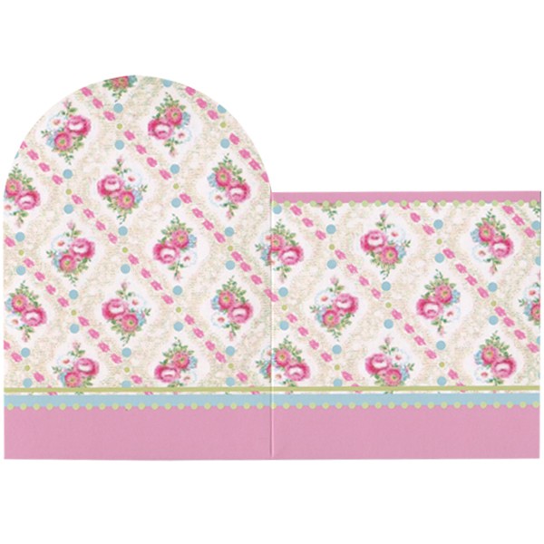 Rundbogen-Karte, B6, Blumenbouquets