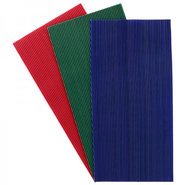 Wachs-Schnüre, 150 Stk. rot, grün & blau