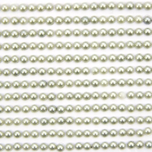 Halbperlen-Bordüren, selbstklebend, Ø5mm, 29 cm, hellgrün, 12Stk