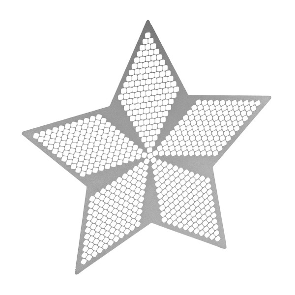 Diamond-Painting-Lineal, Stern 1, für runde Steine, Legefläche: 12,6cm x 13,3cm