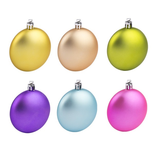 Medaillons zum Aufhängen, Ø 8cm, 6 Stück, metallic-matt