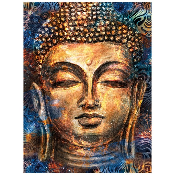 Diamond Painting, Buddha, 25cm x 35cm, Motivleinwand, runde Steinchen, inkl. Werkzeug