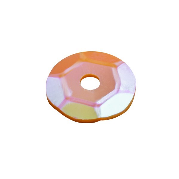 Pailletten, irisierend, 15 g, Ø6 mm, orange