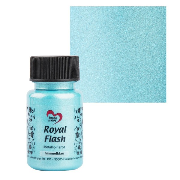 Metallic-Farbe "Royal Flash", himmelblau, 50ml