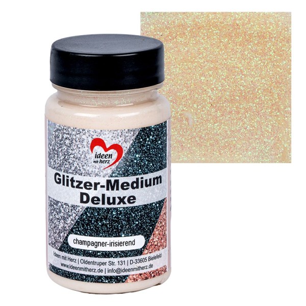 Glitzer-Medium Deluxe, champagner-irisierend, 90ml